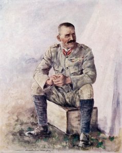 Lieutenant-General Hector Macdonald Outside Bloemfontein by Mortimer Ludington Menpes